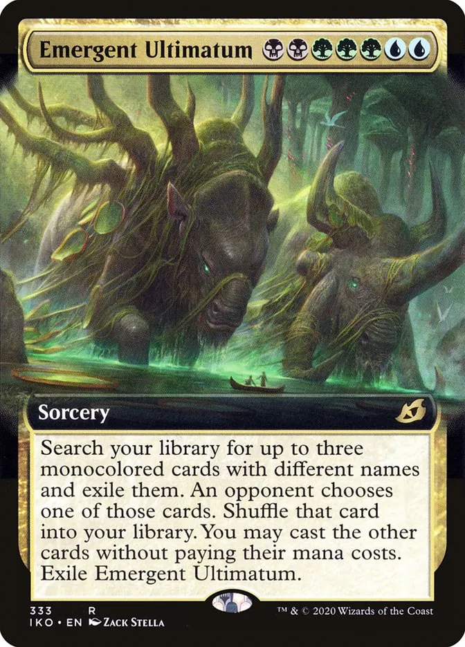 2020 Ikoria: Lair of Behemoths Emergent Ultimatum #333 rare card image