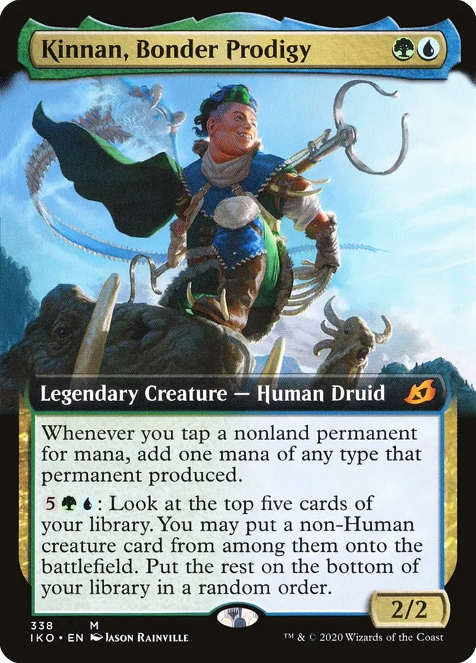 2020 Ikoria: Lair of Behemoths Kinnan, Bonder Prodigy #338 mythic card image