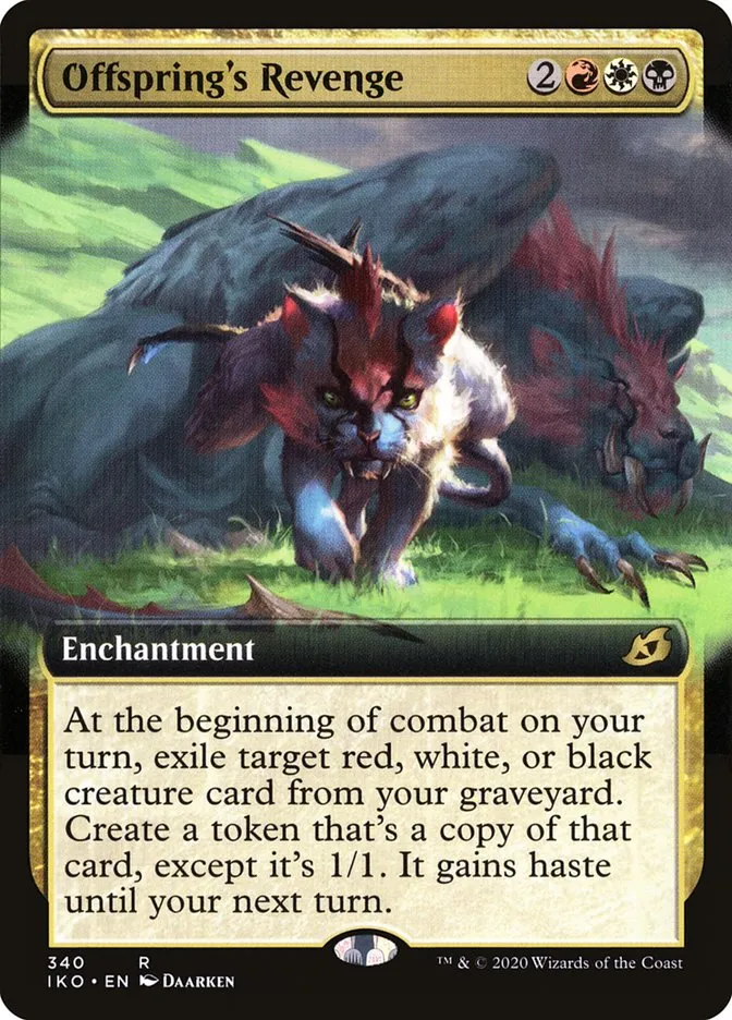 2020 Ikoria: Lair of Behemoths Offspring's Revenge #340 rare card image