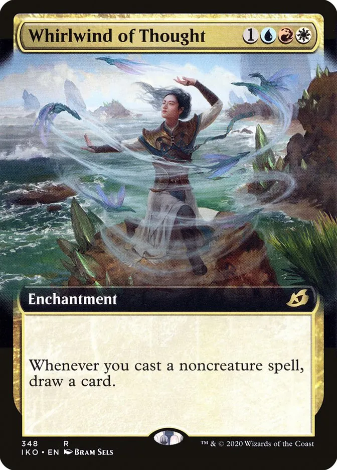 2020 Ikoria: Lair of Behemoths Whirlwind of Thought #348 rare card image