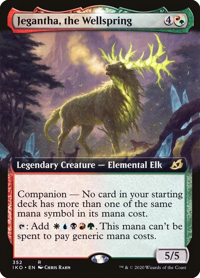 2020 Ikoria: Lair of Behemoths Jegantha, the Wellspring #352 rare card image