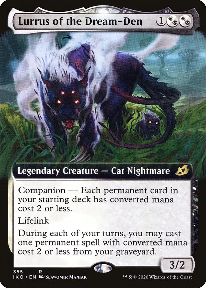 2020 Ikoria: Lair of Behemoths Lurrus of the Dream-Den #355 rare card image