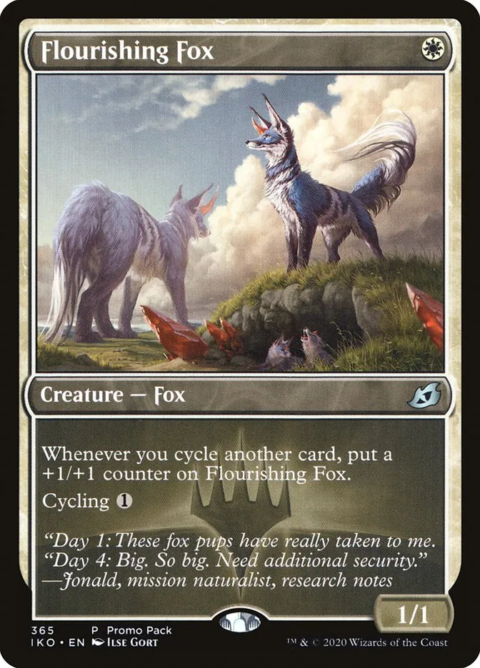 2020 Ikoria: Lair of Behemoths Flourishing Fox #365 uncommon card image