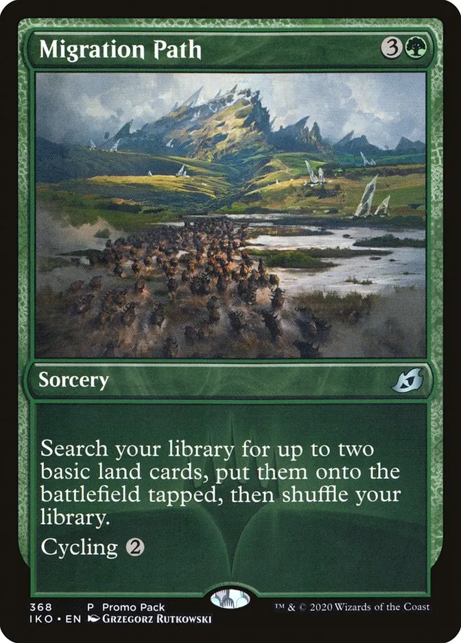 2020 Ikoria: Lair of Behemoths Migration Path #368 uncommon card image
