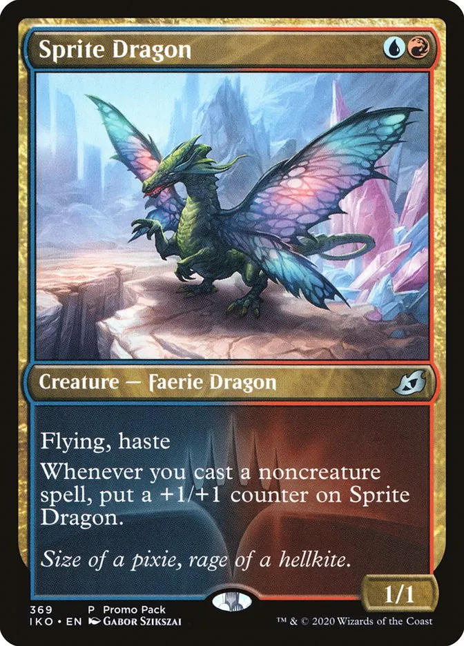 2020 Ikoria: Lair of Behemoths Sprite Dragon #369 uncommon card image