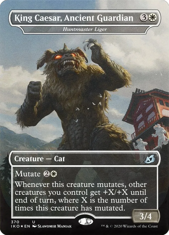 2020 Ikoria: Lair of Behemoths Huntmaster Liger #370 uncommon card image