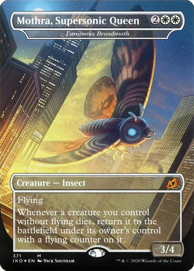 2020 Ikoria: Lair of Behemoths Luminous Broodmoth #371 mythic card image