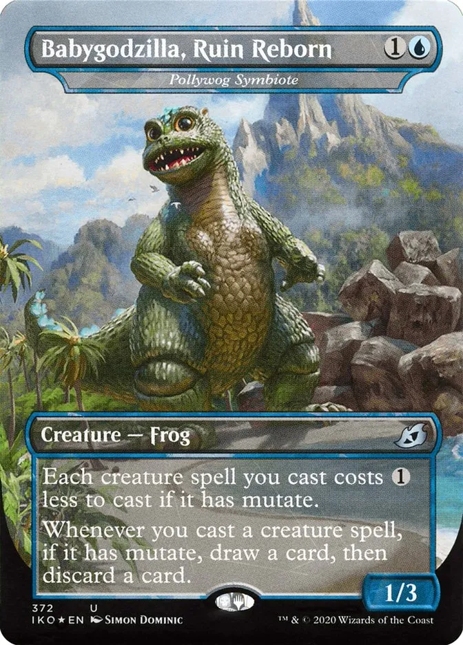 2020 Ikoria: Lair of Behemoths Pollywog Symbiote #372 uncommon card image