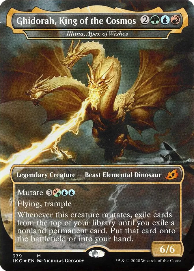 2020 Ikoria: Lair of Behemoths Illuna, Apex of Wishes #379 mythic card image