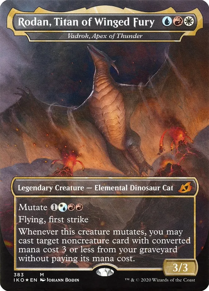 2020 Ikoria: Lair of Behemoths Vadrok, Apex of Thunder #383 mythic card image