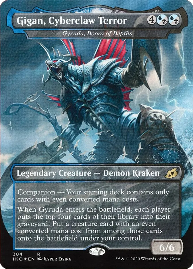 2020 Ikoria: Lair of Behemoths Gyruda, Doom of Depths #384 rare card image