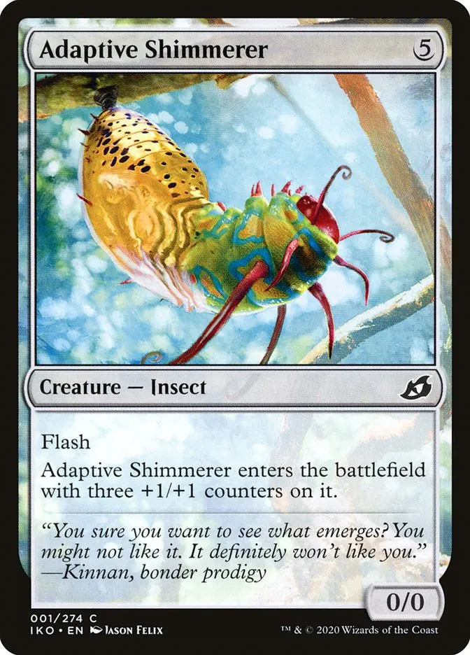 2020 Ikoria: Lair of Behemoths Adaptive Shimmerer #1 common card image