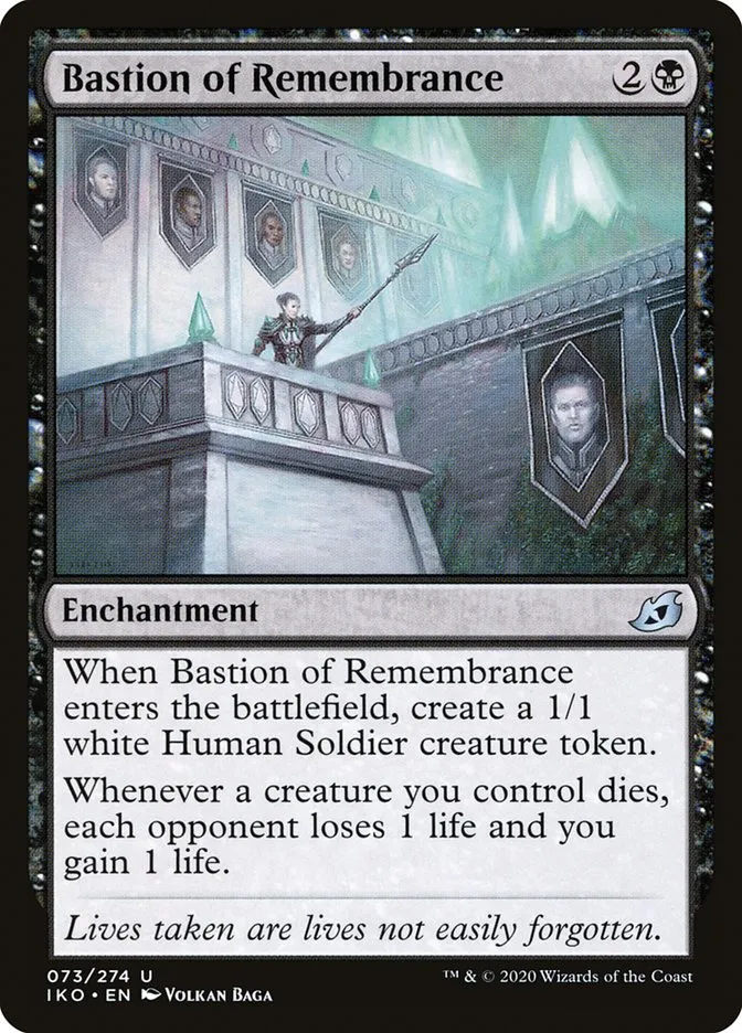 2020 Ikoria: Lair of Behemoths Bastion of Remembrance #73 uncommon card image