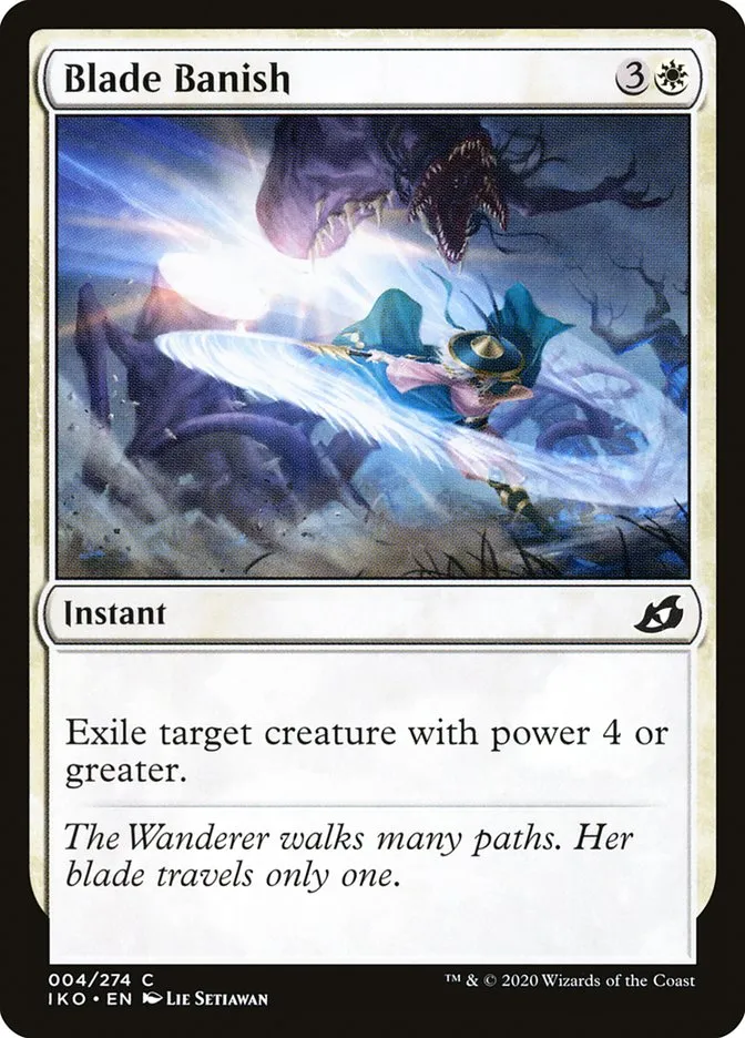 2020 Ikoria: Lair of Behemoths Blade Banish #4 common card image