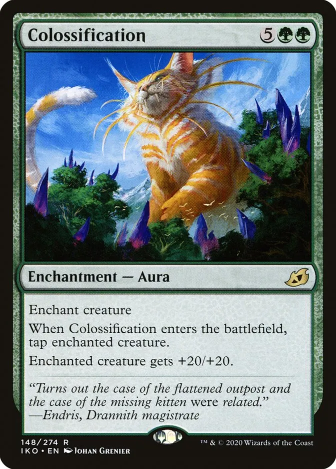 2020 Ikoria: Lair of Behemoths Colossification #148 rare card image
