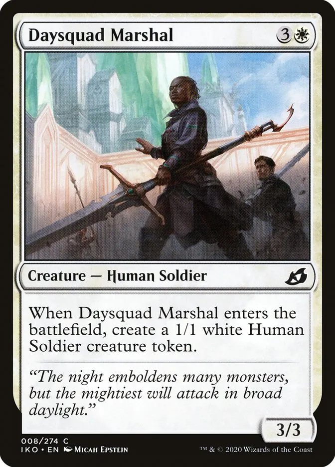 2020 Ikoria: Lair of Behemoths Daysquad Marshal #8 common card image