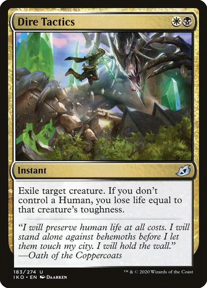 2020 Ikoria: Lair of Behemoths Dire Tactics #183 uncommon card image