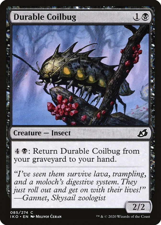 2020 Ikoria: Lair of Behemoths Durable Coilbug #85 common card image
