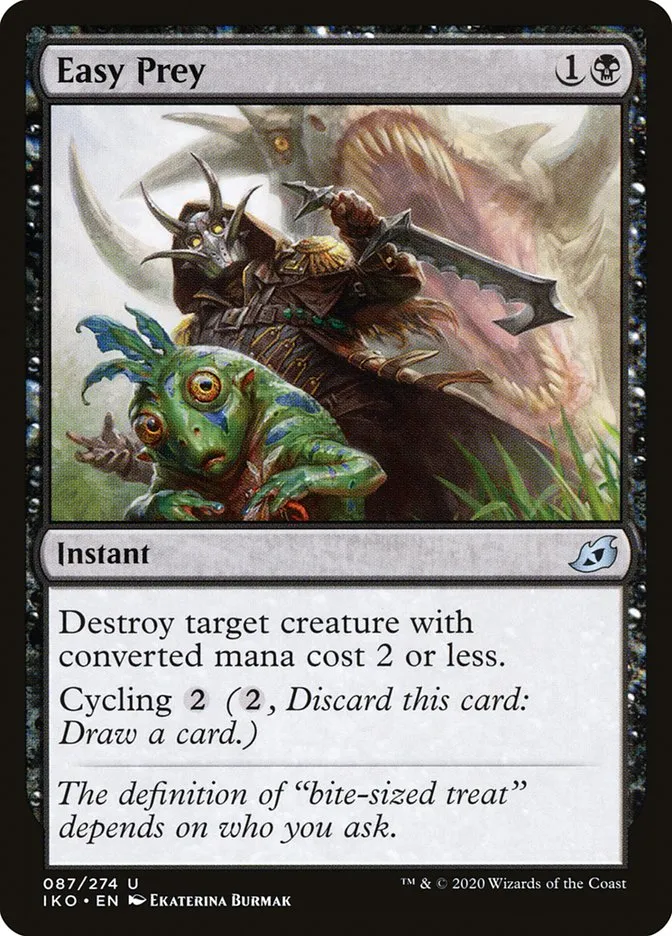2020 Ikoria: Lair of Behemoths Easy Prey #87 uncommon card image