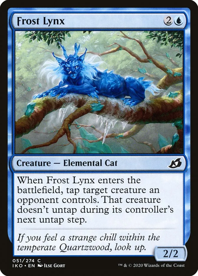 2020 Ikoria: Lair of Behemoths Frost Lynx #51 common card image
