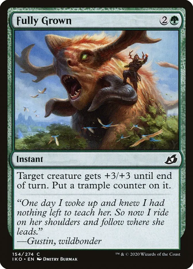 2020 Ikoria: Lair of Behemoths Fully Grown #154 common card image
