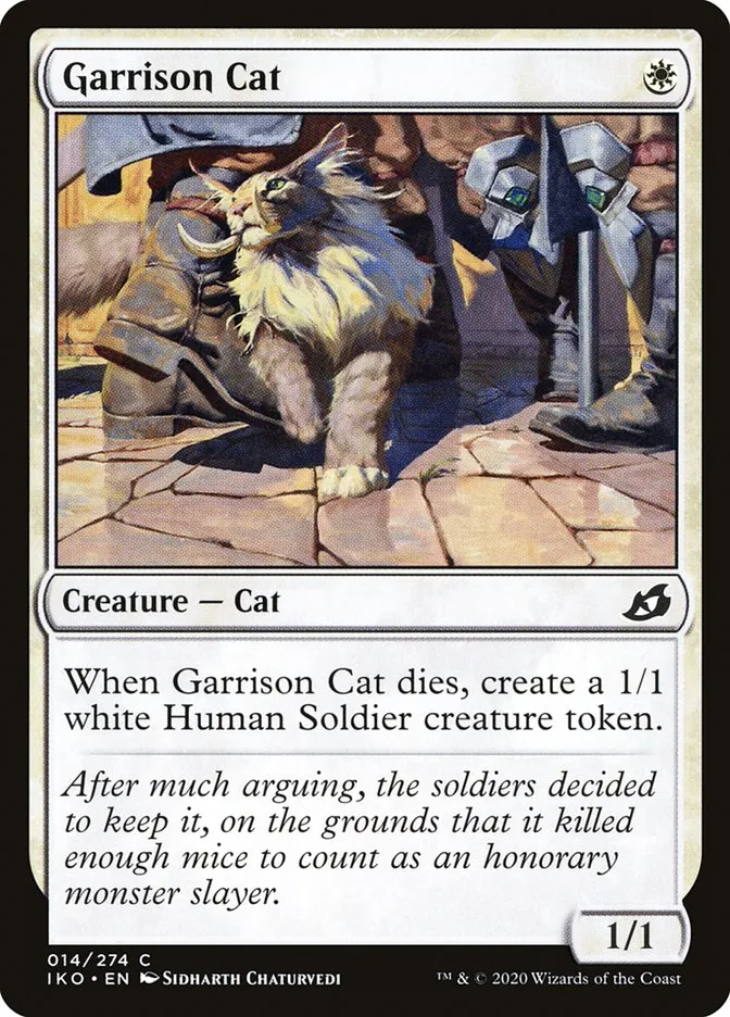 2020 Ikoria: Lair of Behemoths Garrison Cat #14 common card image