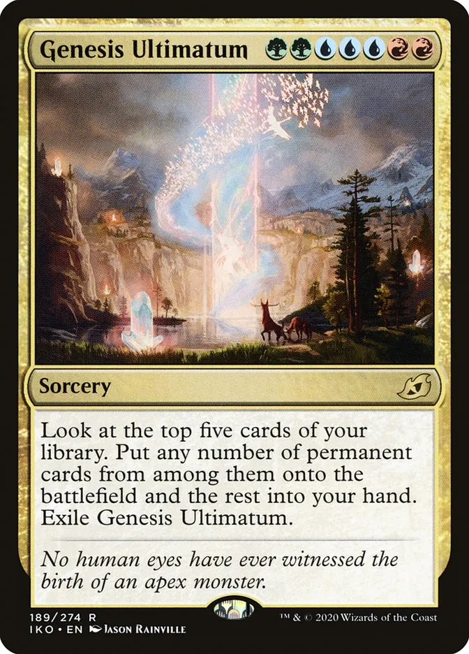 2020 Ikoria: Lair of Behemoths Genesis Ultimatum #189 rare card image