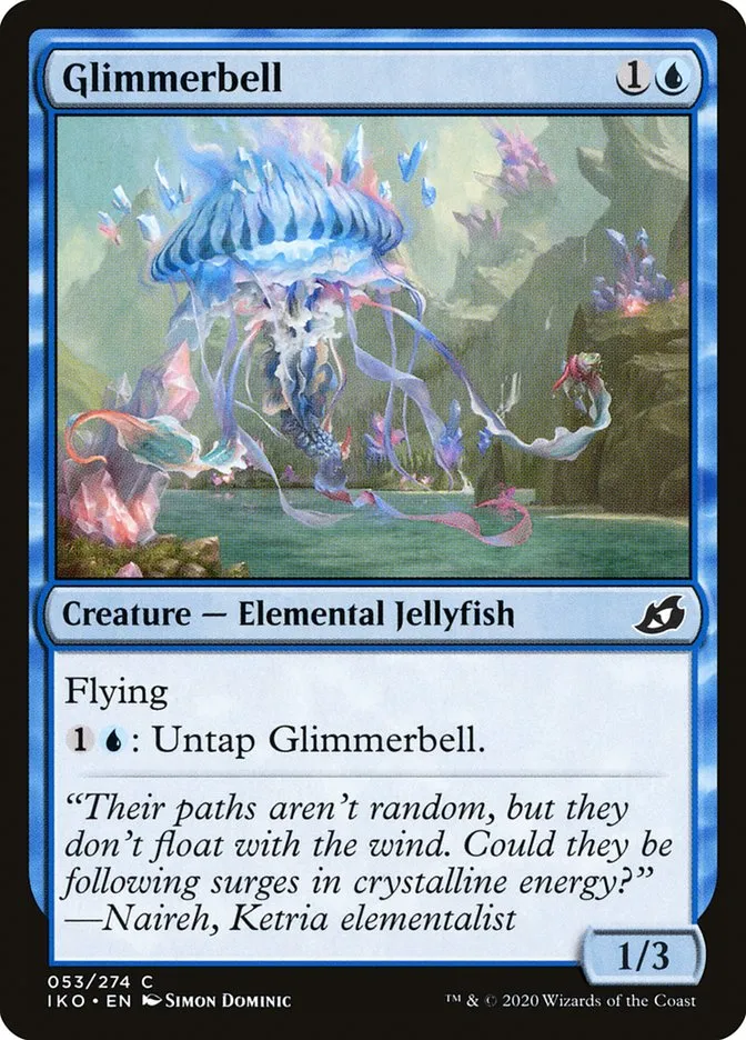 2020 Ikoria: Lair of Behemoths Glimmerbell #53 common card image