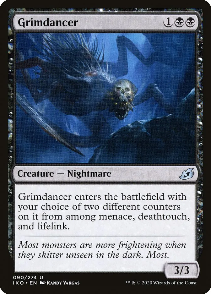 2020 Ikoria: Lair of Behemoths Grimdancer #90 uncommon card image