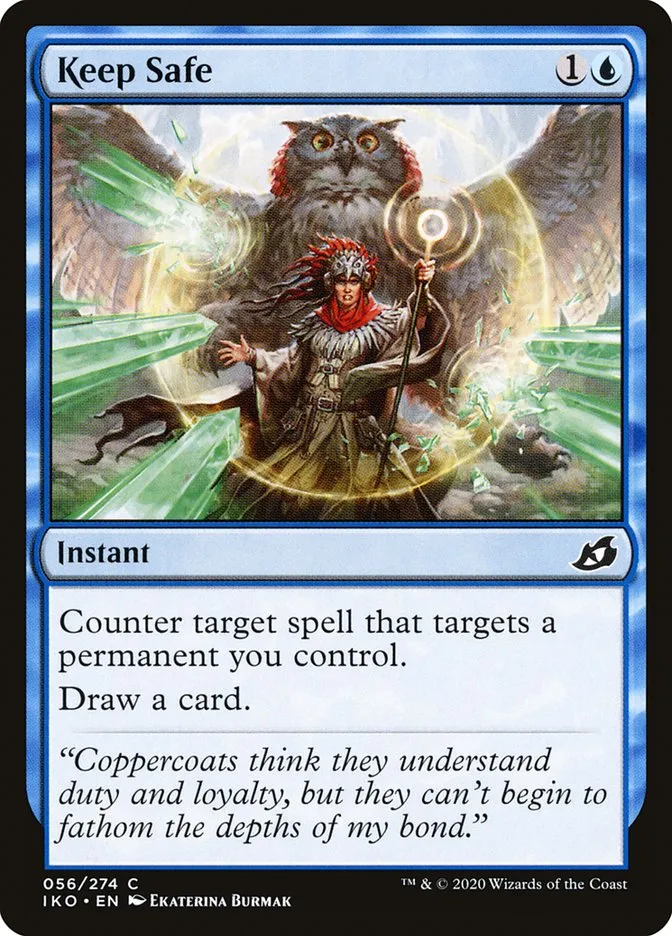 2020 Ikoria: Lair of Behemoths Keep Safe #56 common card image