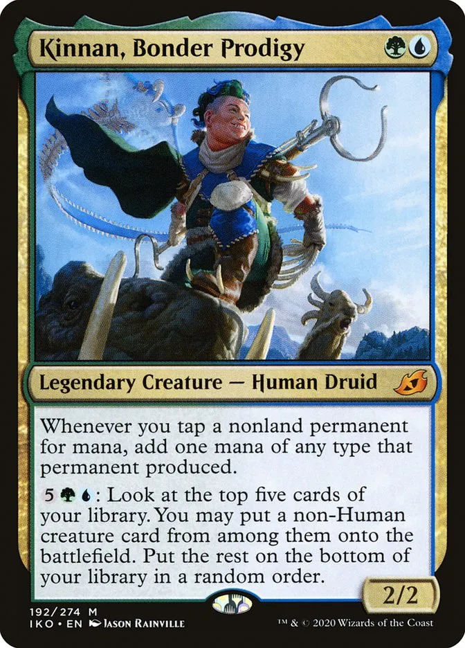 2020 Ikoria: Lair of Behemoths Kinnan, Bonder Prodigy #192 mythic card image