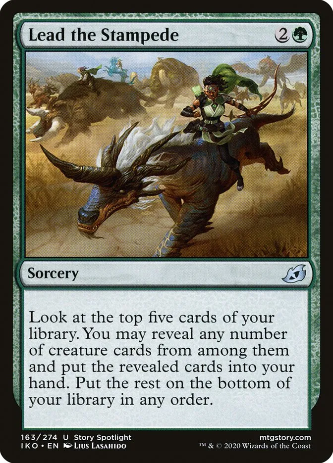 2020 Ikoria: Lair of Behemoths Lead the Stampede #163 uncommon card image