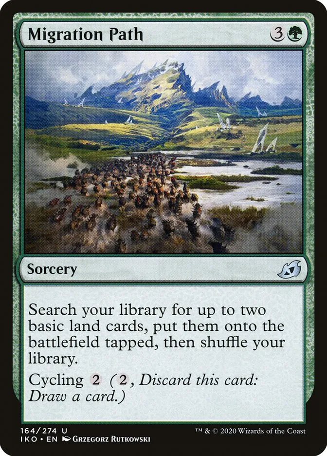 2020 Ikoria: Lair of Behemoths Migration Path #164 uncommon card image