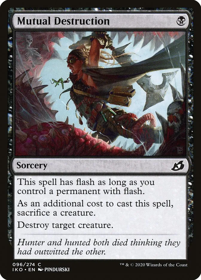 2020 Ikoria: Lair of Behemoths Mutual Destruction #96 common card image