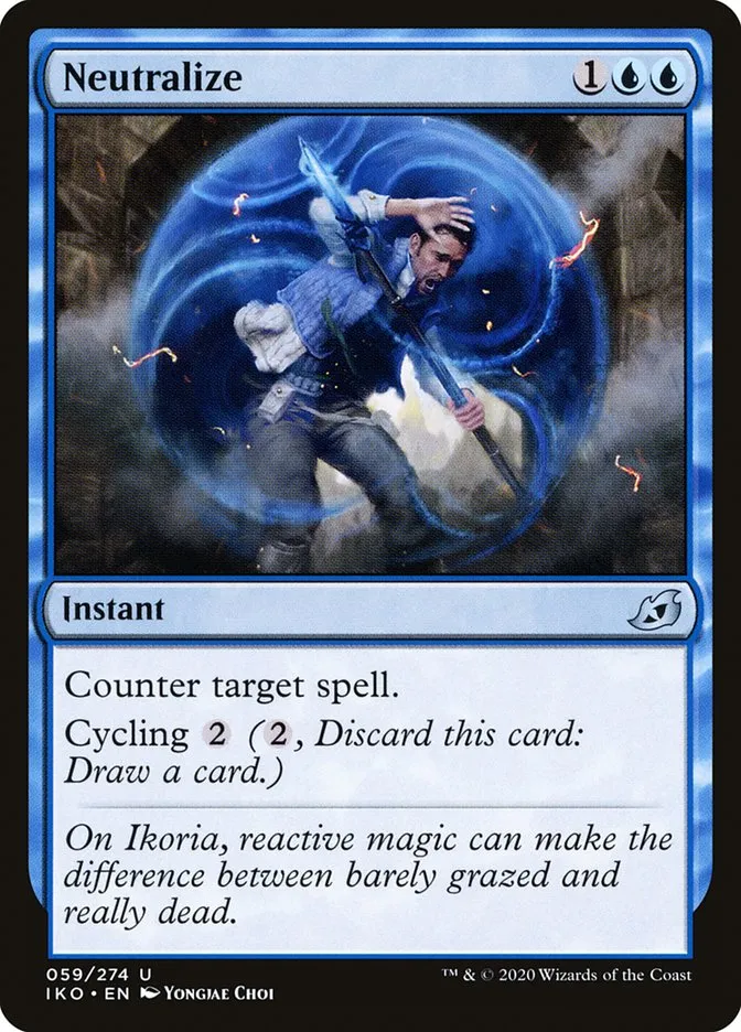 2020 Ikoria: Lair of Behemoths Neutralize #59 uncommon card image