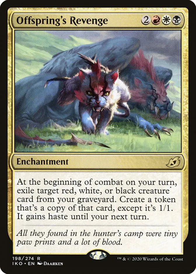2020 Ikoria: Lair of Behemoths Offspring's Revenge #198 rare card image