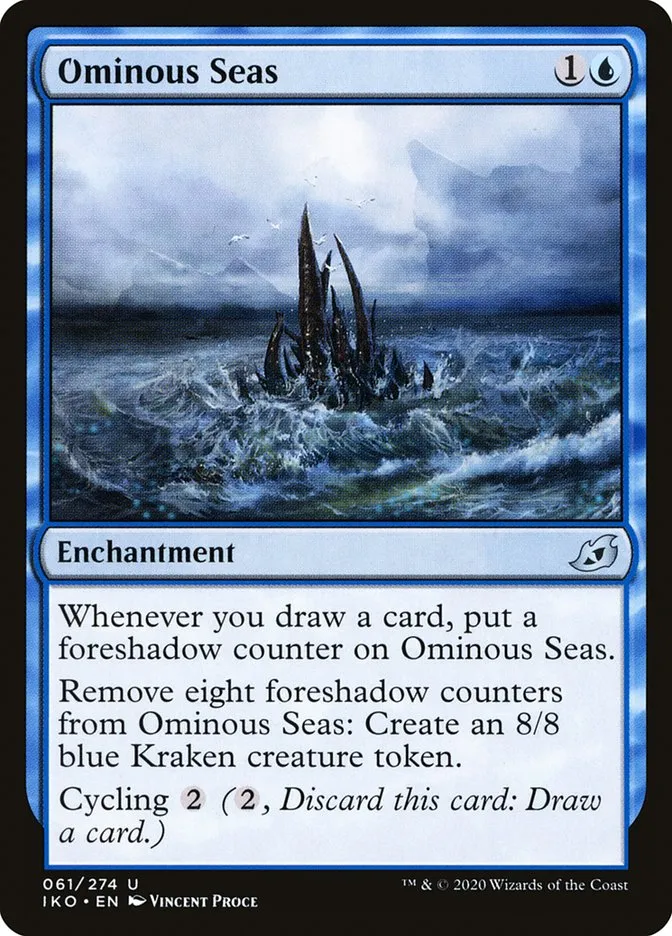 2020 Ikoria: Lair of Behemoths Ominous Seas #61 uncommon card image