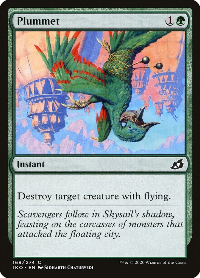 2020 Ikoria: Lair of Behemoths Plummet #169 common card image