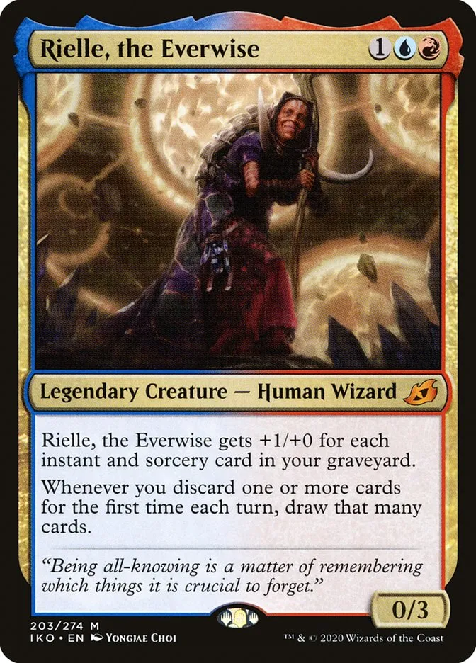 2020 Ikoria: Lair of Behemoths Rielle, the Everwise #203 mythic card image