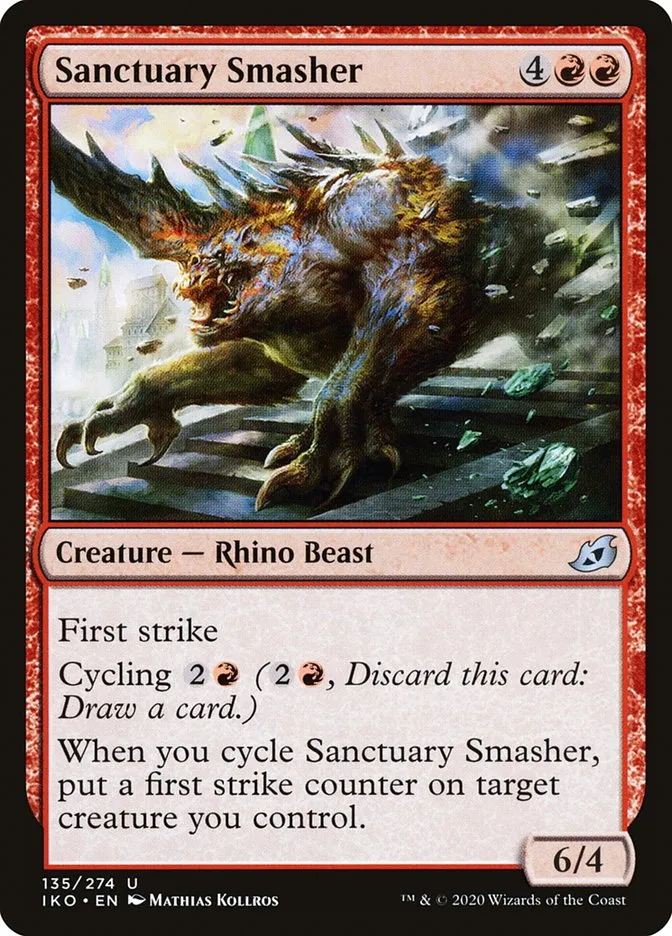 2020 Ikoria: Lair of Behemoths Sanctuary Smasher #135 uncommon card image