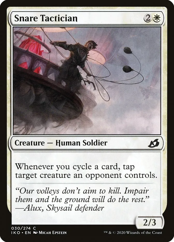 2020 Ikoria: Lair of Behemoths Snare Tactician #30 common card image