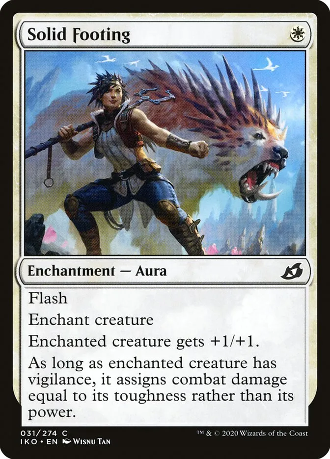 2020 Ikoria: Lair of Behemoths Solid Footing #31 common card image