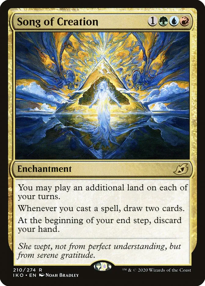 2020 Ikoria: Lair of Behemoths Song of Creation #210 rare card image