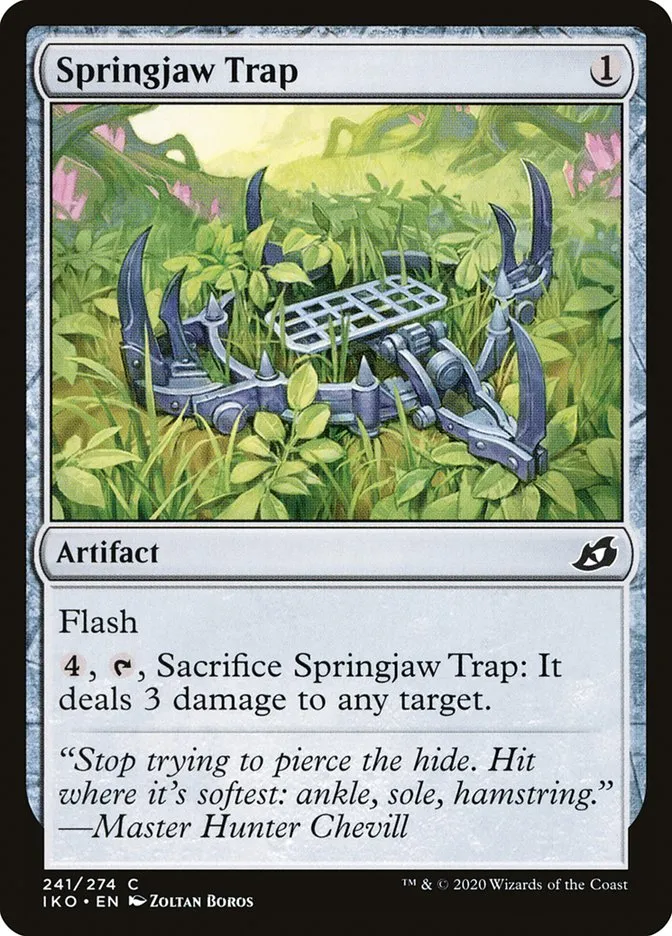2020 Ikoria: Lair of Behemoths Springjaw Trap #241 common card image