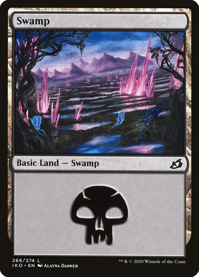 2020 Ikoria: Lair of Behemoths Swamp #266 common card image