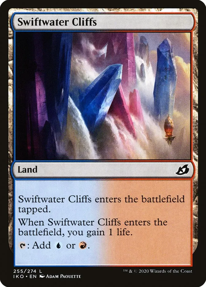2020 Ikoria: Lair of Behemoths Swiftwater Cliffs #255 common card image