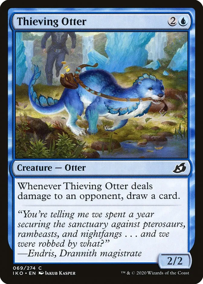 2020 Ikoria: Lair of Behemoths Thieving Otter #69 common card image
