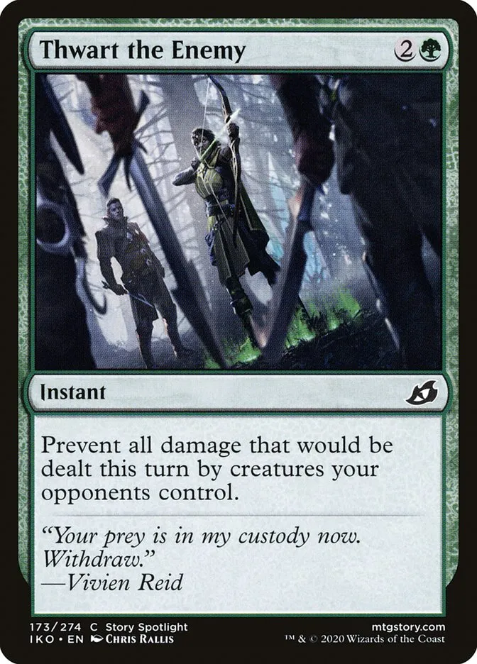 2020 Ikoria: Lair of Behemoths Thwart the Enemy #173 common card image