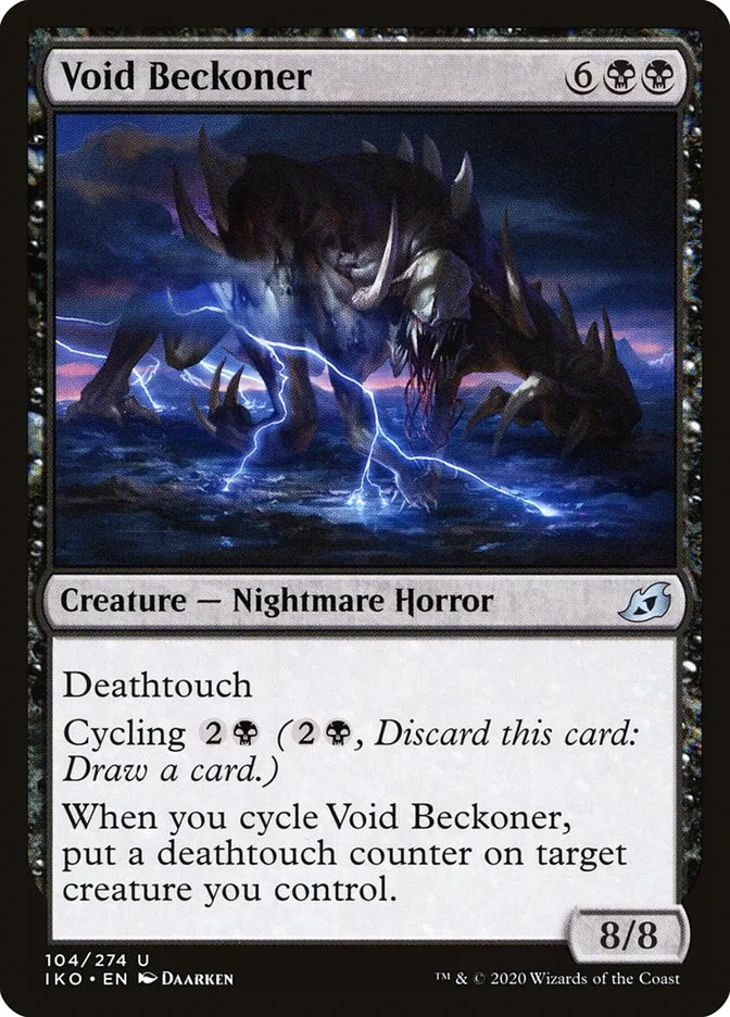 2020 Ikoria: Lair of Behemoths Void Beckoner #104 uncommon card image