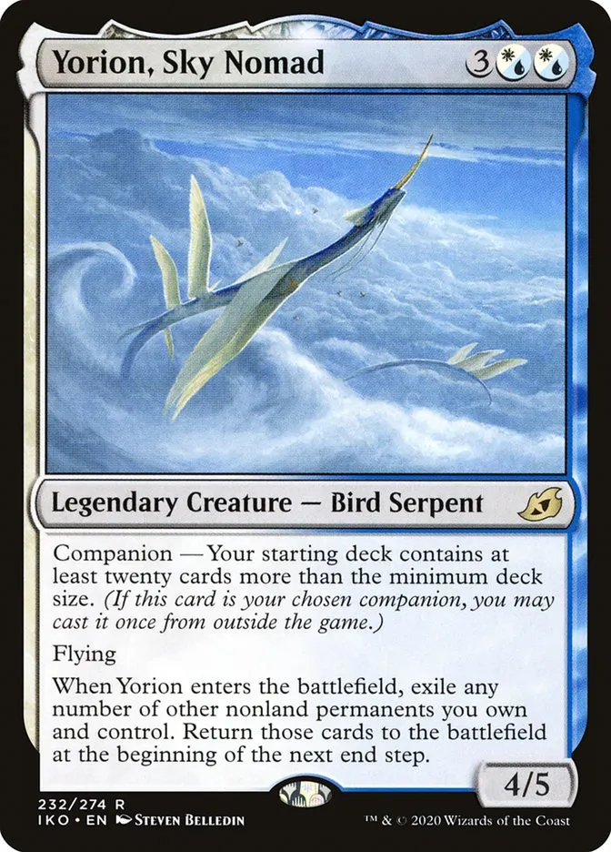 2020 Ikoria: Lair of Behemoths Yorion, Sky Nomad #232 rare card image